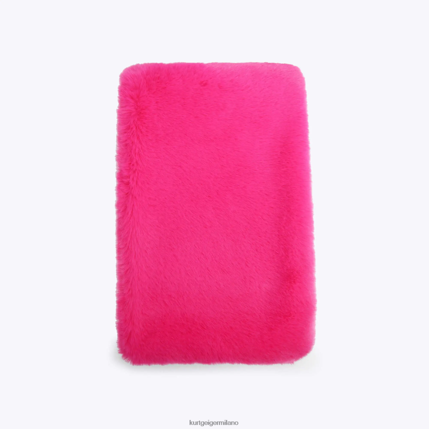 esso Kurt Geiger donne sciarpa con papavero londinese fucsia 8024FF506 | Accessori