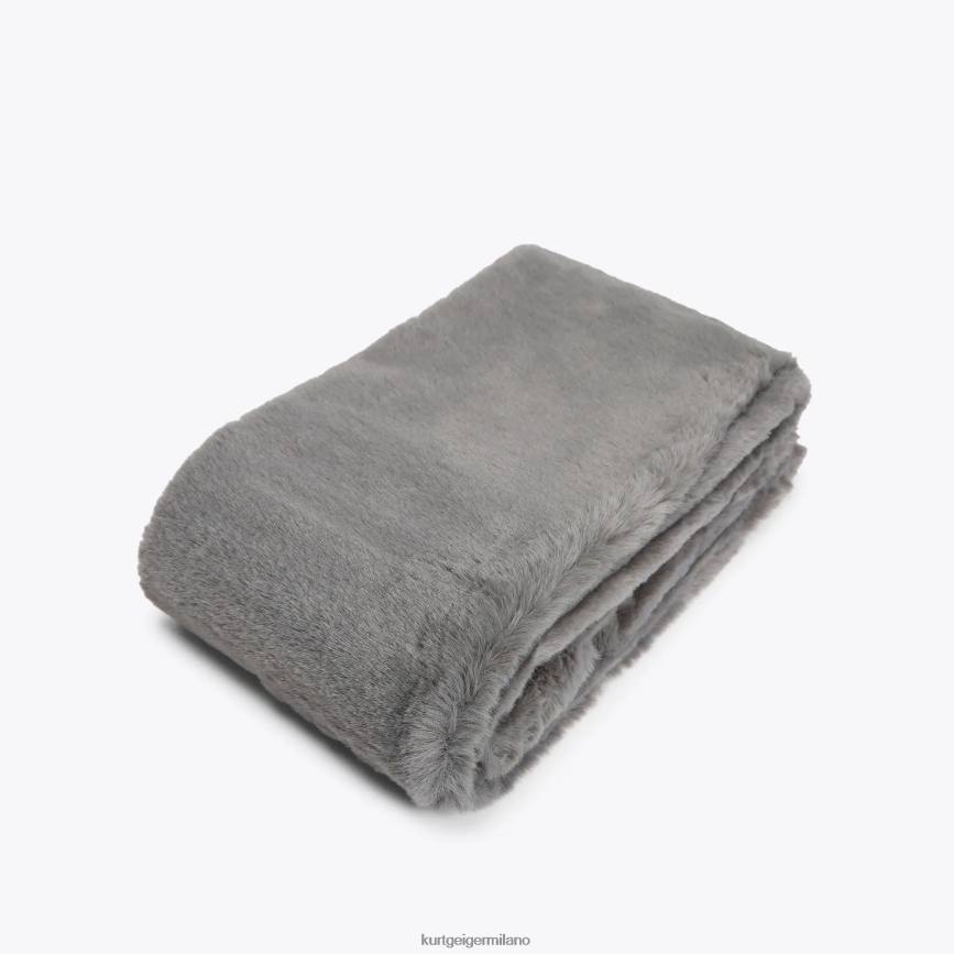 esso Kurt Geiger donne sciarpa con papavero londinese grigio 8024FF511 | Accessori