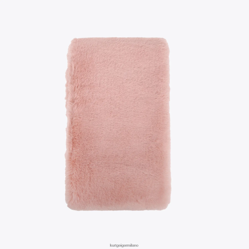 esso Kurt Geiger donne sciarpa con papavero londinese rosa 8024FF514 | Accessori