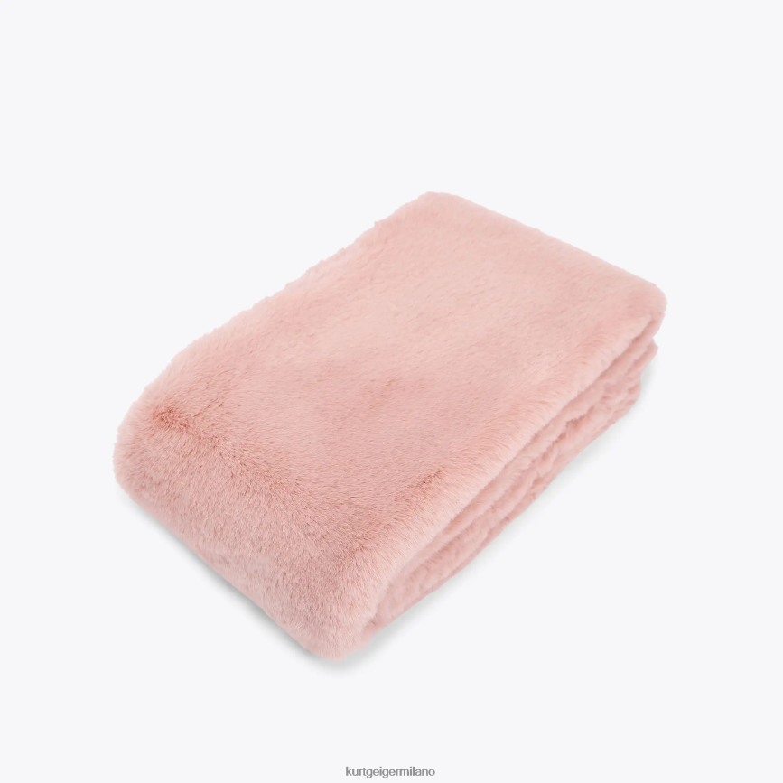 esso Kurt Geiger donne sciarpa con papavero londinese rosa 8024FF514 | Accessori