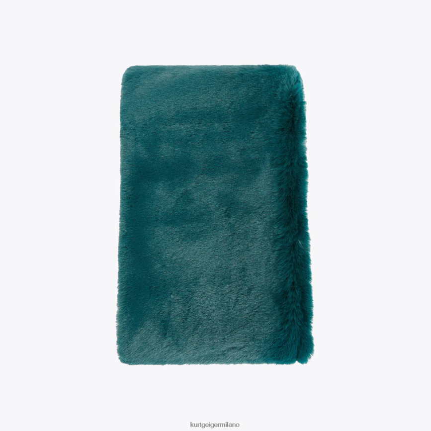 esso Kurt Geiger donne sciarpa con papavero londinese verde 8024FF512 | Accessori