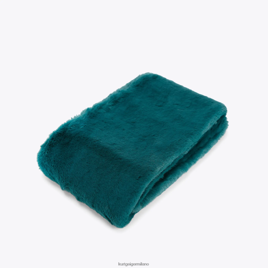 esso Kurt Geiger donne sciarpa con papavero londinese verde 8024FF512 | Accessori