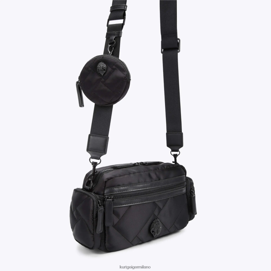 esso Kurt Geiger donne Borsa multicamera riciclata London altro nero 8024FF277 | borse