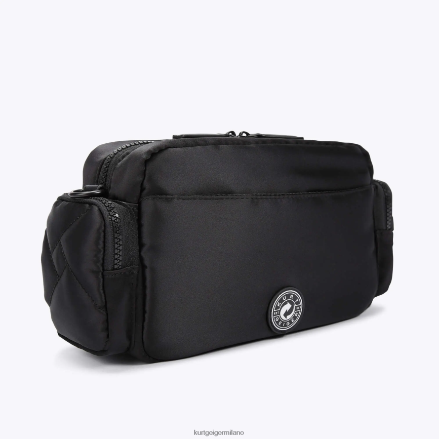 esso Kurt Geiger donne Borsa multicamera riciclata London altro nero 8024FF277 | borse