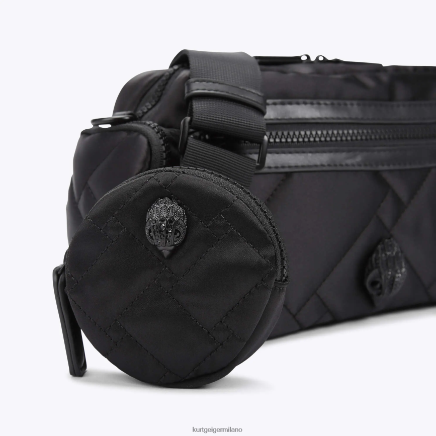 esso Kurt Geiger donne Borsa multicamera riciclata London altro nero 8024FF277 | borse