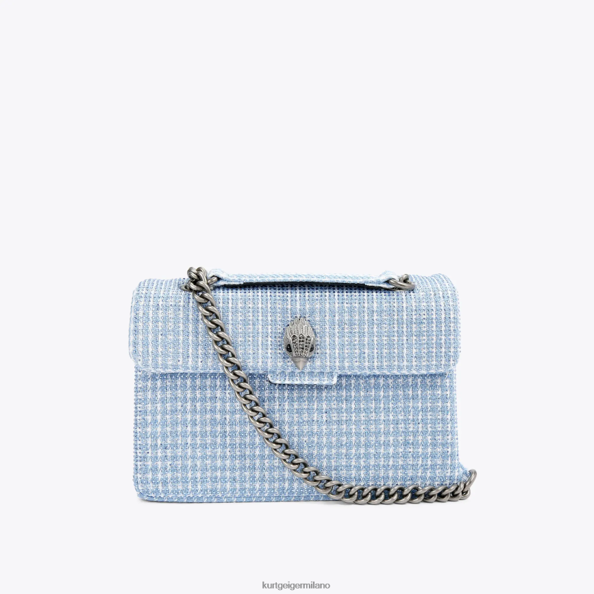 esso Kurt Geiger donne Borsa Kensington in tessuto London blu pallido 8024FF83 | borse