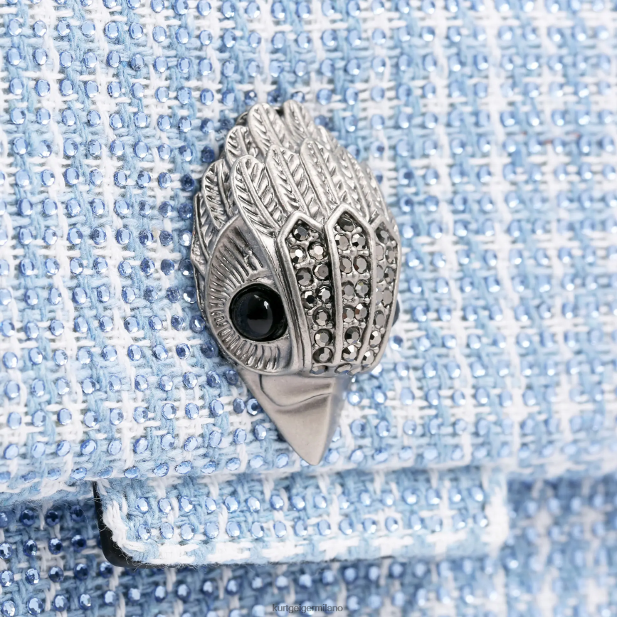 esso Kurt Geiger donne Borsa Kensington in tessuto London blu pallido 8024FF83 | borse