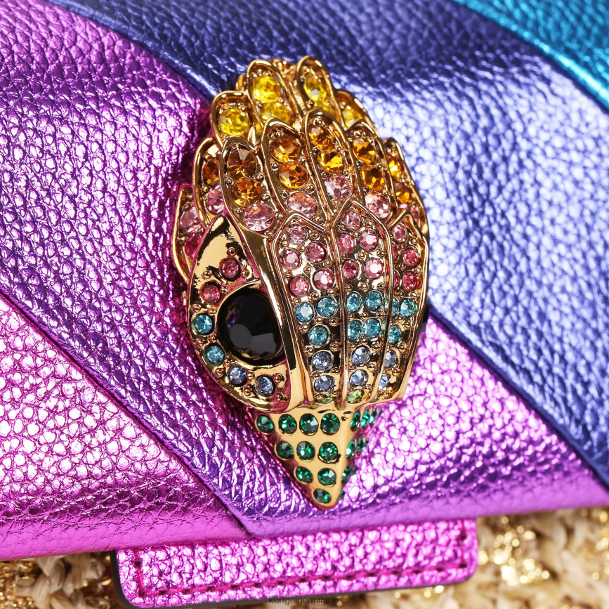 esso Kurt Geiger donne Borsa London in rafia Kensington multi/altro 8024FF16 | borse