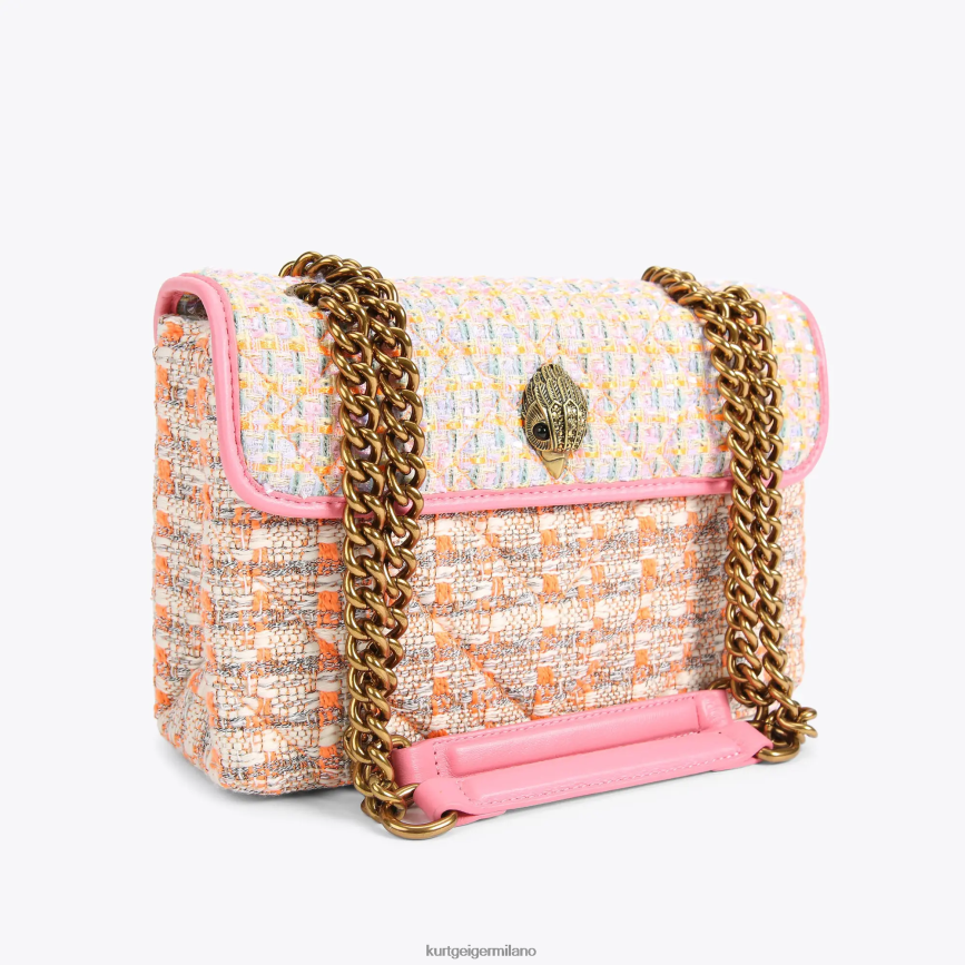 esso Kurt Geiger donne Borsa London in tweed Kensington arancia 8024FF9 | borse