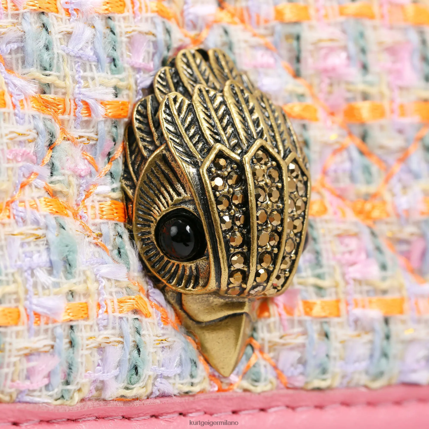 esso Kurt Geiger donne Borsa London in tweed Kensington arancia 8024FF9 | borse