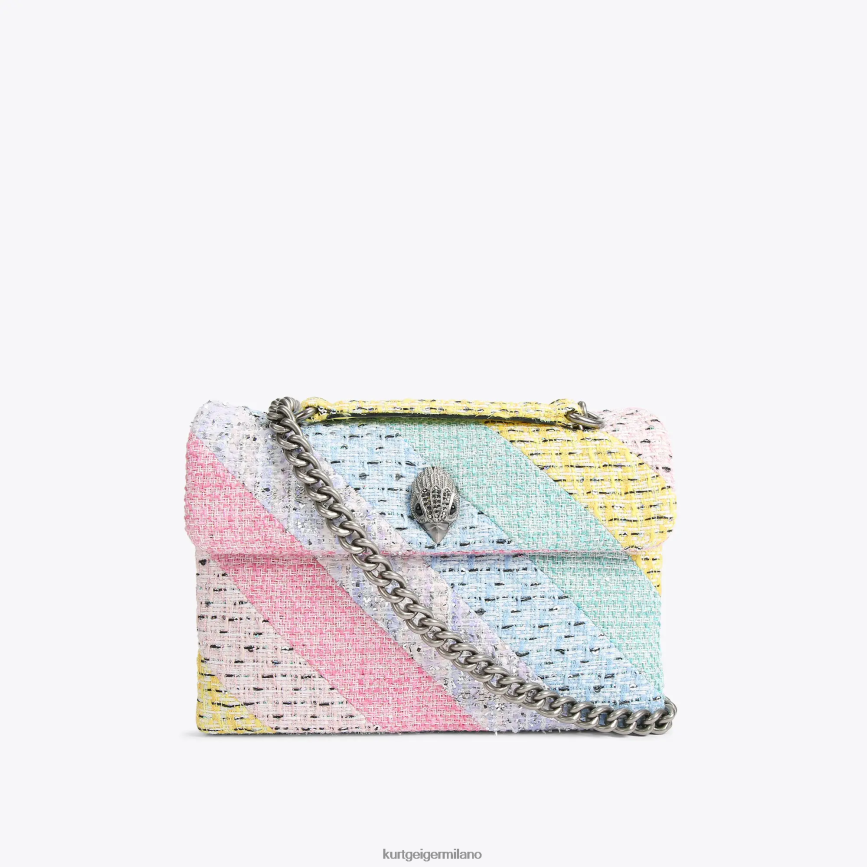 esso Kurt Geiger donne Borsa London in tweed Kensington multi/altro 8024FF8 | borse