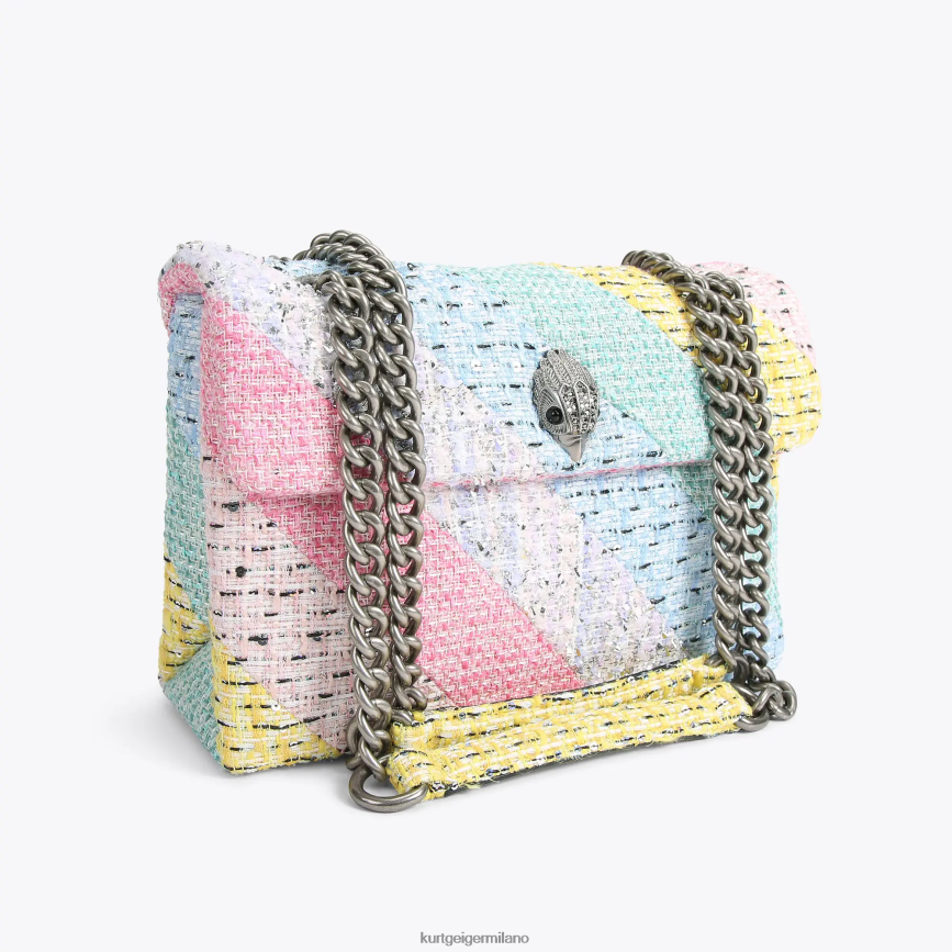 esso Kurt Geiger donne Borsa London in tweed Kensington multi/altro 8024FF8 | borse