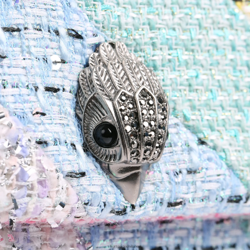 esso Kurt Geiger donne Borsa London in tweed Kensington multi/altro 8024FF8 | borse