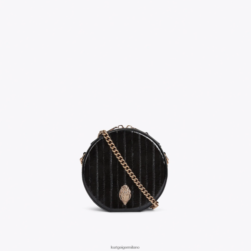esso Kurt Geiger donne Borsa Shoreditch piccola rotonda London nero 8024FF136 | borse