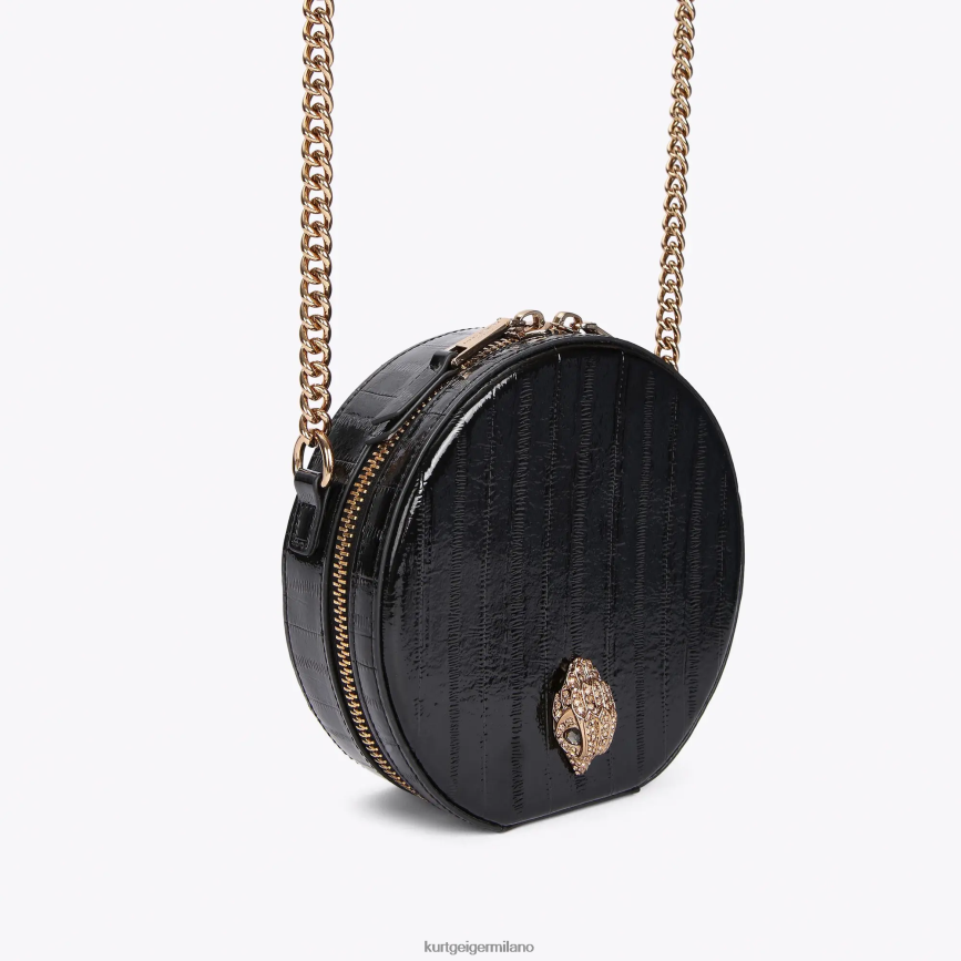 esso Kurt Geiger donne Borsa Shoreditch piccola rotonda London nero 8024FF136 | borse