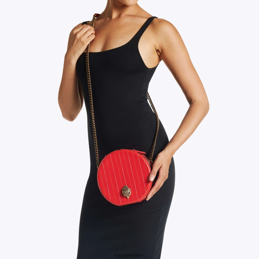 esso Kurt Geiger donne Borsa Shoreditch piccola rotonda London rosso 8024FF139 | borse