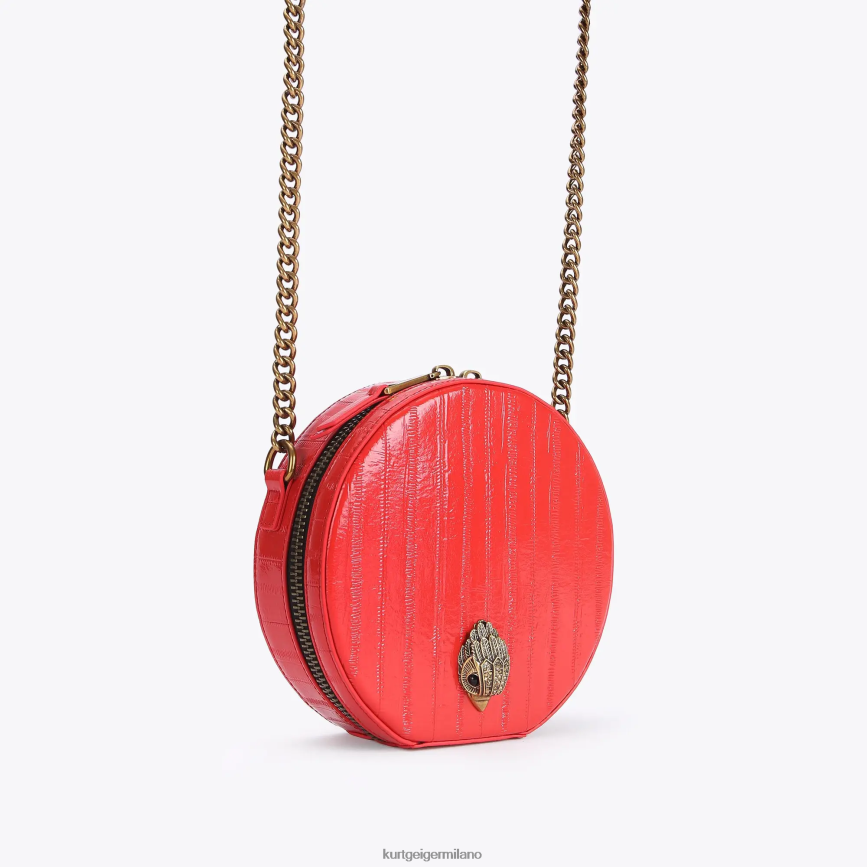 esso Kurt Geiger donne Borsa Shoreditch piccola rotonda London rosso 8024FF139 | borse