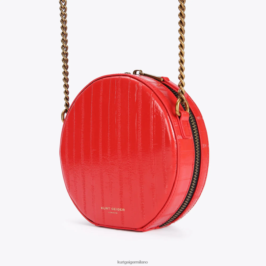 esso Kurt Geiger donne Borsa Shoreditch piccola rotonda London rosso 8024FF139 | borse