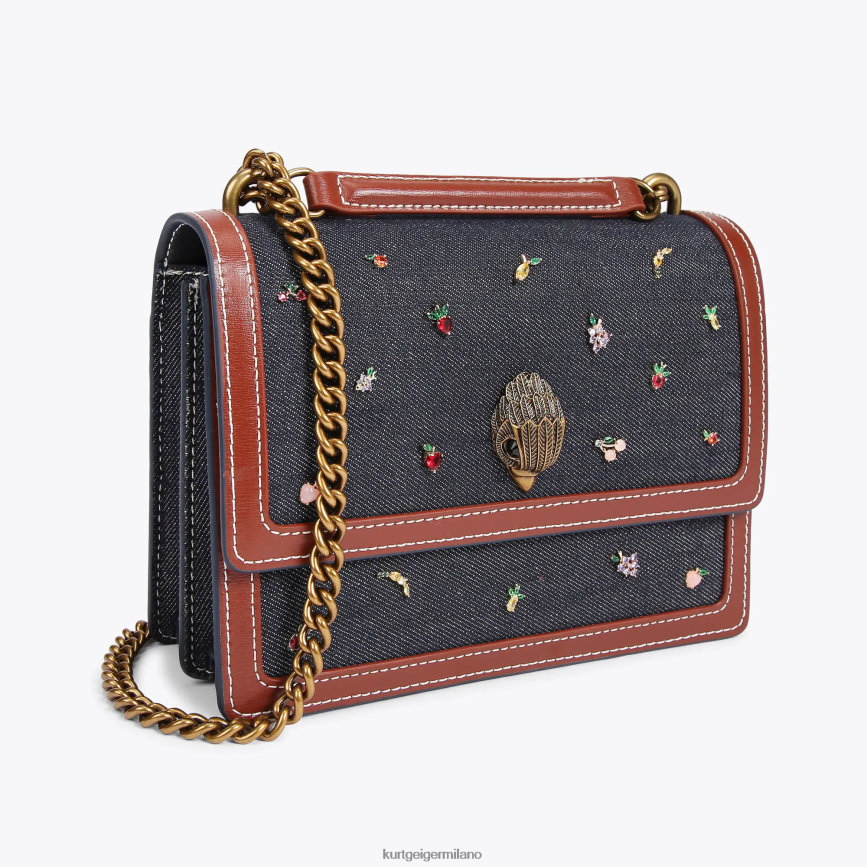 esso Kurt Geiger donne Borsa a tracolla London Shoreditch altro blu 8024FF121 | borse