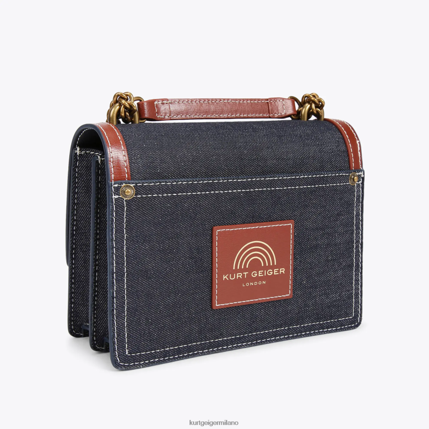 esso Kurt Geiger donne Borsa a tracolla London Shoreditch altro blu 8024FF121 | borse