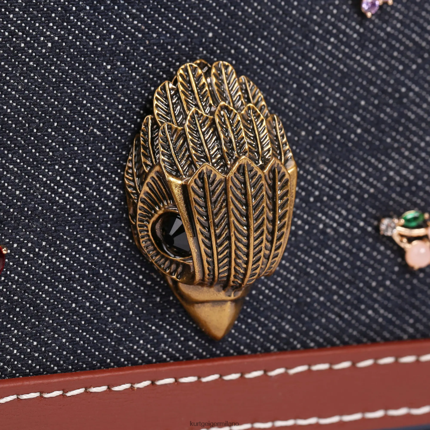 esso Kurt Geiger donne Borsa a tracolla London Shoreditch altro blu 8024FF121 | borse