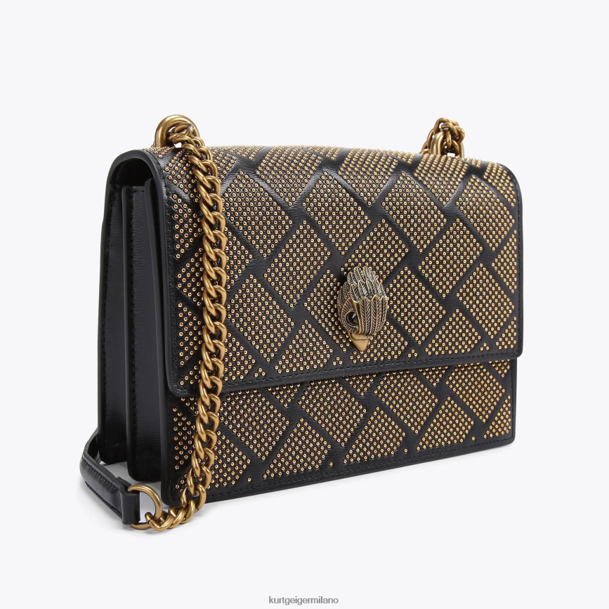 esso Kurt Geiger donne Borsa a tracolla London Shoreditch altro nero 8024FF118 | borse