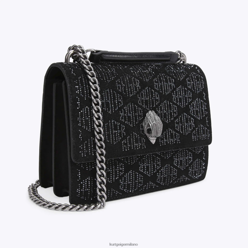 esso Kurt Geiger donne Borsa a tracolla London Shoreditch altro nero 8024FF120 | borse