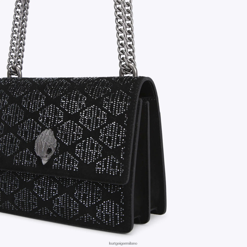 esso Kurt Geiger donne Borsa a tracolla London Shoreditch altro nero 8024FF120 | borse
