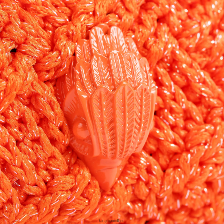 esso Kurt Geiger donne Borsa a tracolla multipla London all\'uncinetto arancia 8024FF472 | borse