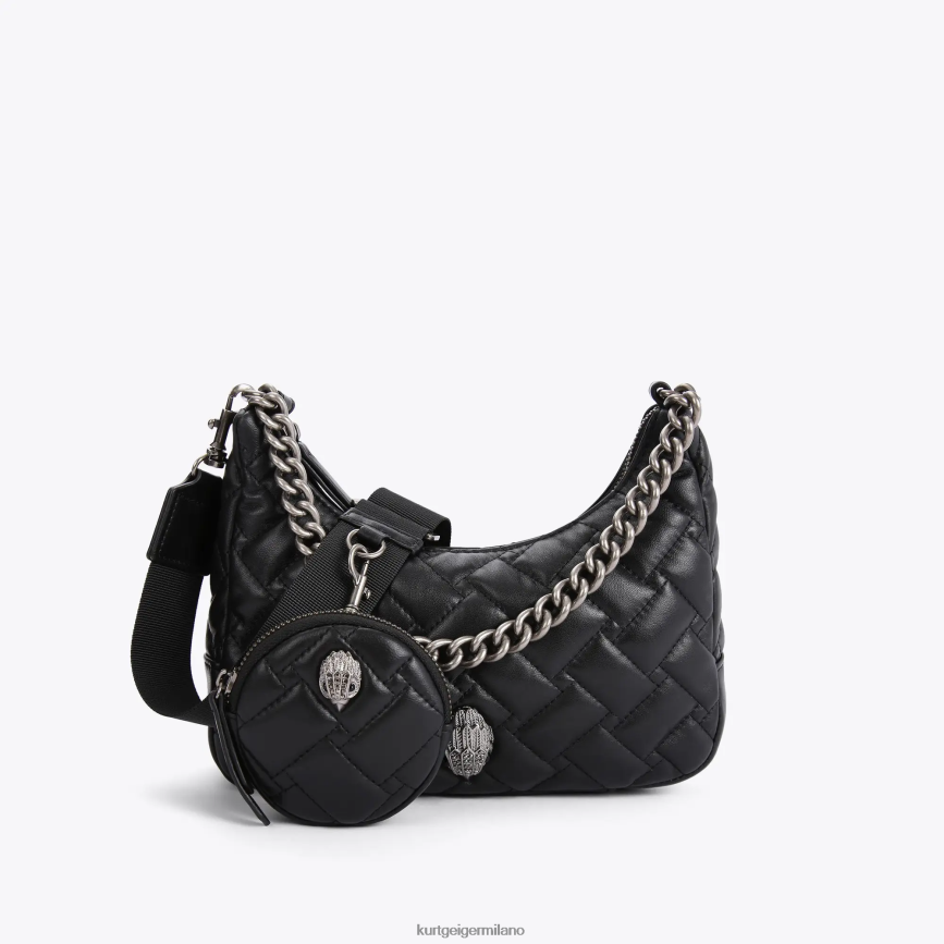 esso Kurt Geiger donne Borsa a tracolla multipla in pelle London combinazione nera 8024FF278 | borse