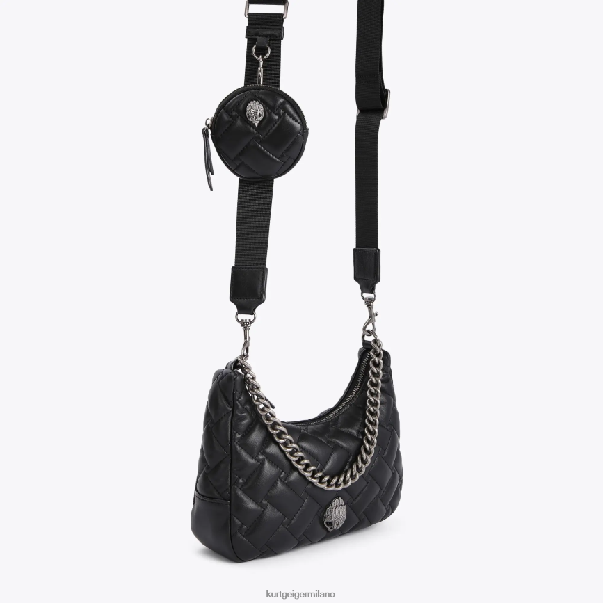 esso Kurt Geiger donne Borsa a tracolla multipla in pelle London combinazione nera 8024FF278 | borse
