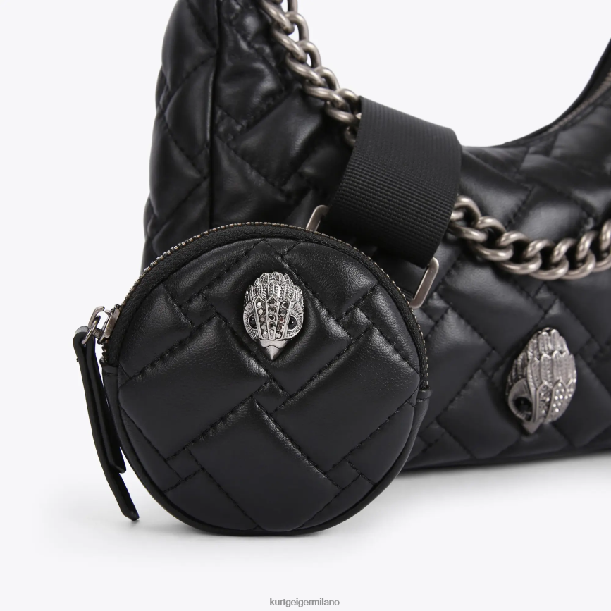 esso Kurt Geiger donne Borsa a tracolla multipla in pelle London combinazione nera 8024FF278 | borse