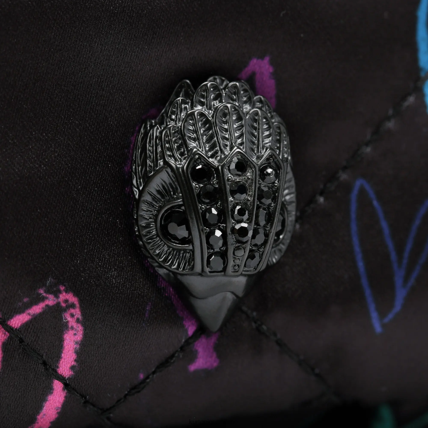 esso Kurt Geiger donne Borsa a tracolla multipla piccola riciclata London altro nero 8024FF279 | borse