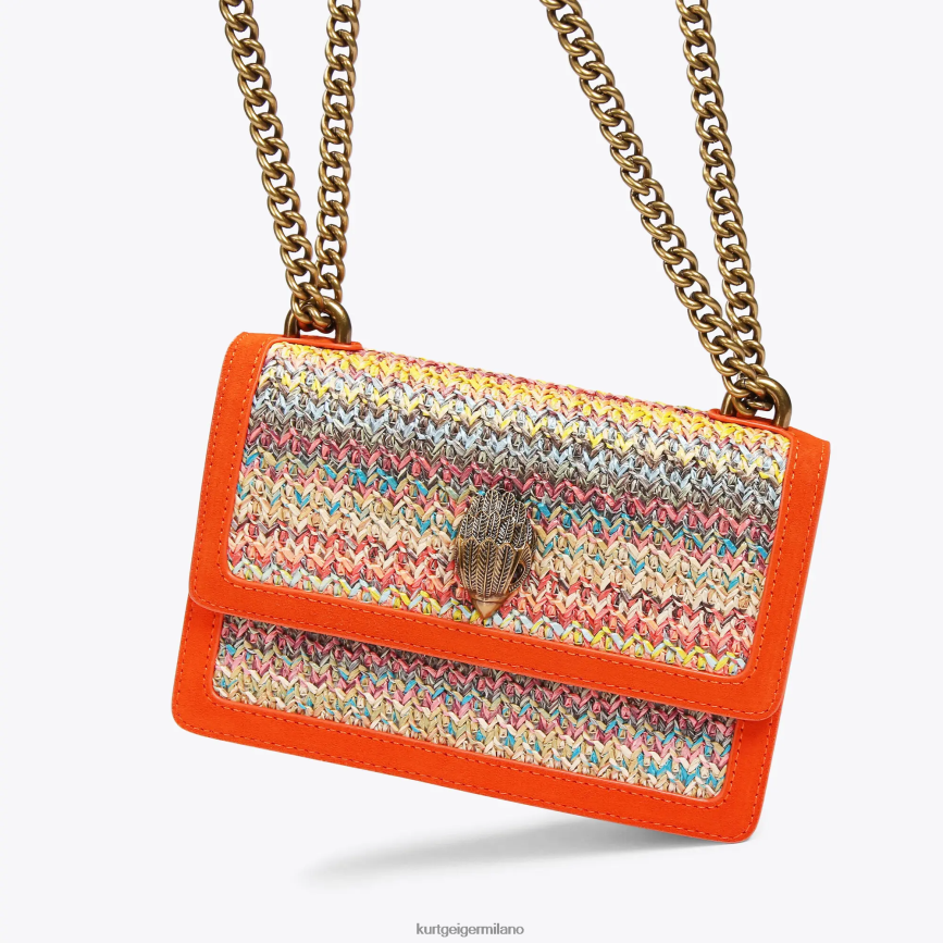 esso Kurt Geiger donne Borsa a tracolla piccola London Shoreditch arancia 8024FF113 | borse