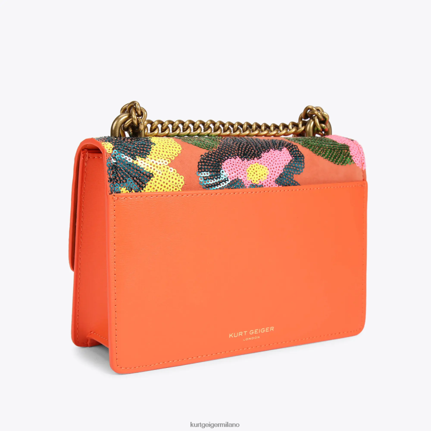 esso Kurt Geiger donne Borsa a tracolla piccola London Shoreditch arancia 8024FF114 | borse