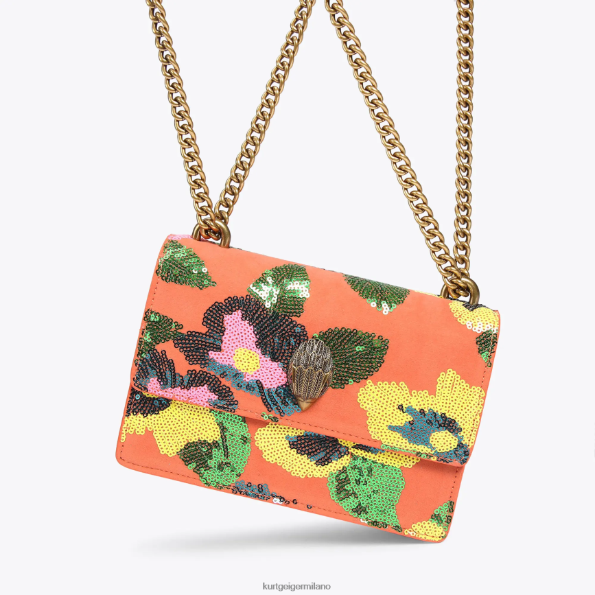esso Kurt Geiger donne Borsa a tracolla piccola London Shoreditch arancia 8024FF114 | borse