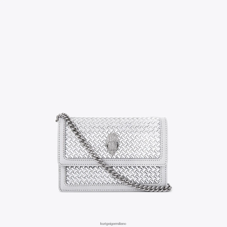 esso Kurt Geiger donne Borsa a tracolla piccola London Shoreditch combinazione di metalli 8024FF130 | borse