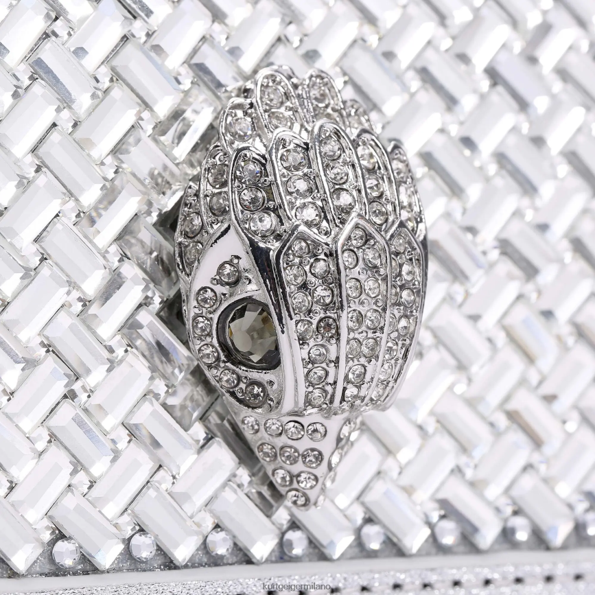 esso Kurt Geiger donne Borsa a tracolla piccola London Shoreditch combinazione di metalli 8024FF130 | borse