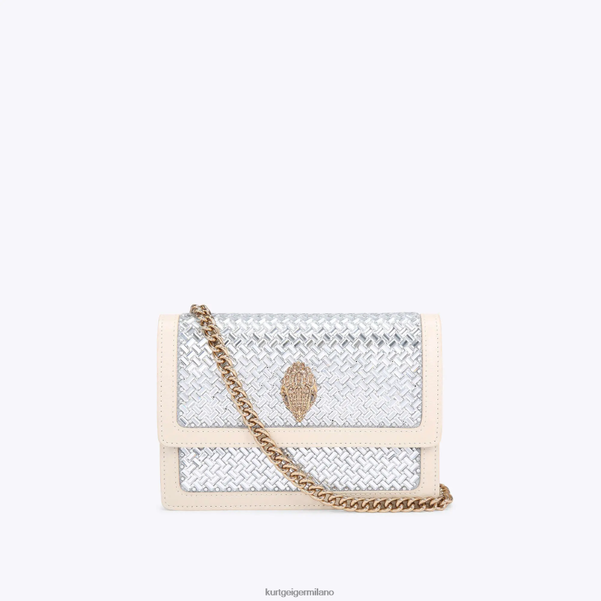 esso Kurt Geiger donne Borsa a tracolla piccola London Shoreditch combinazione di metalli 8024FF133 | borse