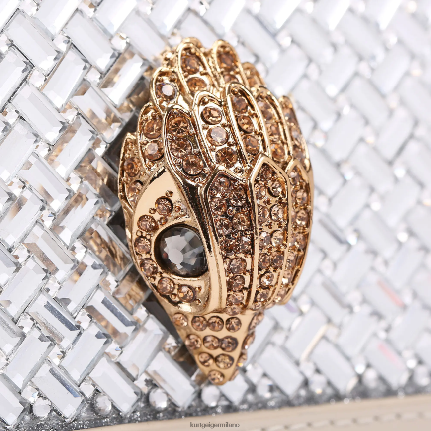 esso Kurt Geiger donne Borsa a tracolla piccola London Shoreditch combinazione di metalli 8024FF133 | borse