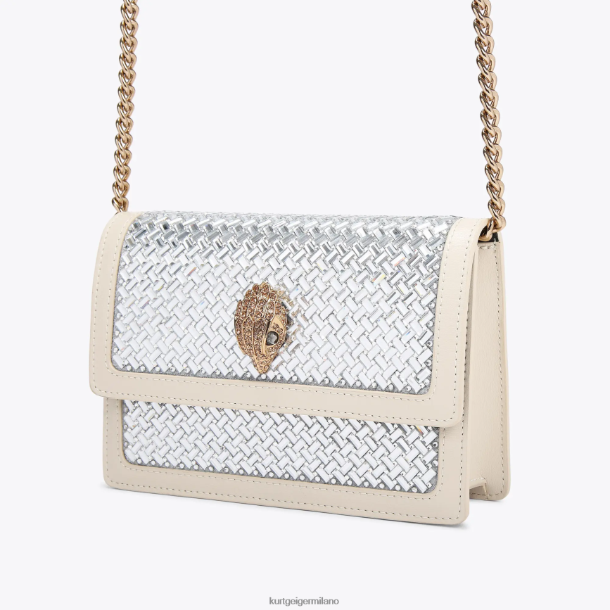 esso Kurt Geiger donne Borsa a tracolla piccola London Shoreditch combinazione di metalli 8024FF133 | borse