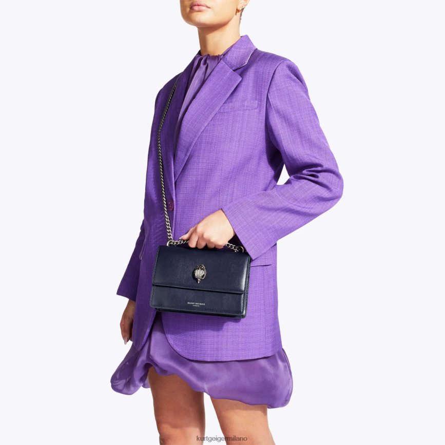 esso Kurt Geiger donne Borsa a tracolla piccola London Shoreditch viola 8024FF141 | borse