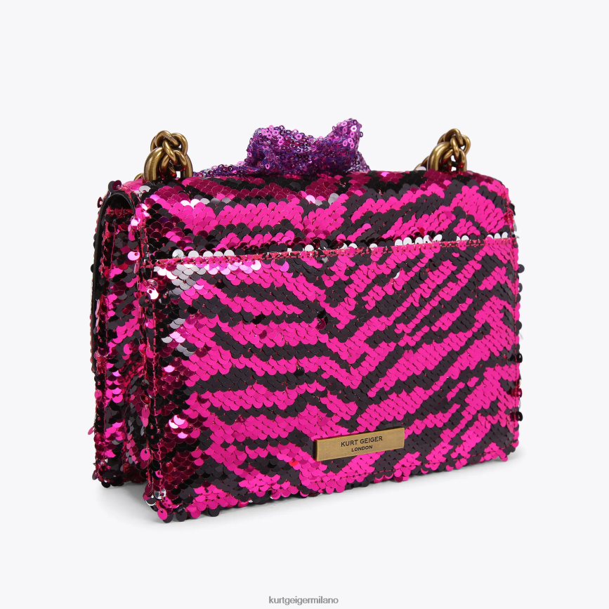 esso Kurt Geiger donne Borsa a tracolla piccola London Shoreditch viola 8024FF143 | borse