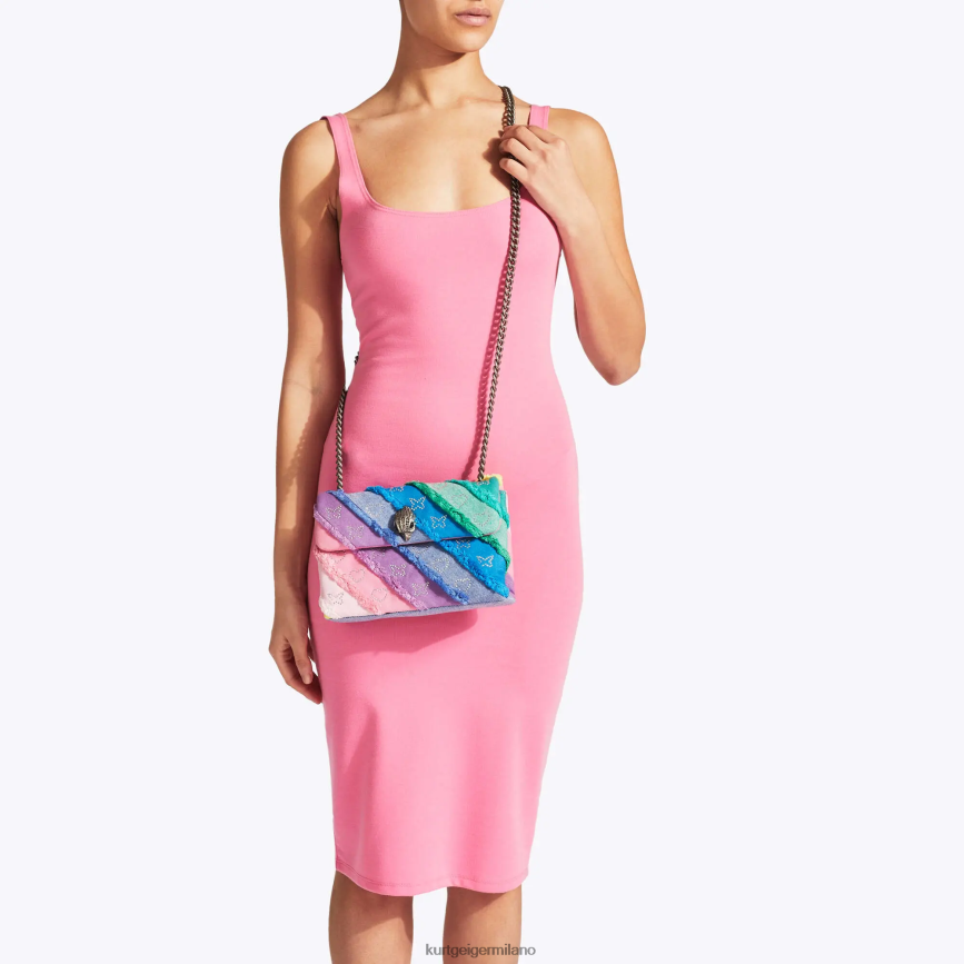 esso Kurt Geiger donne London denim medio Kensington multi/altro 8024FF14 | borse