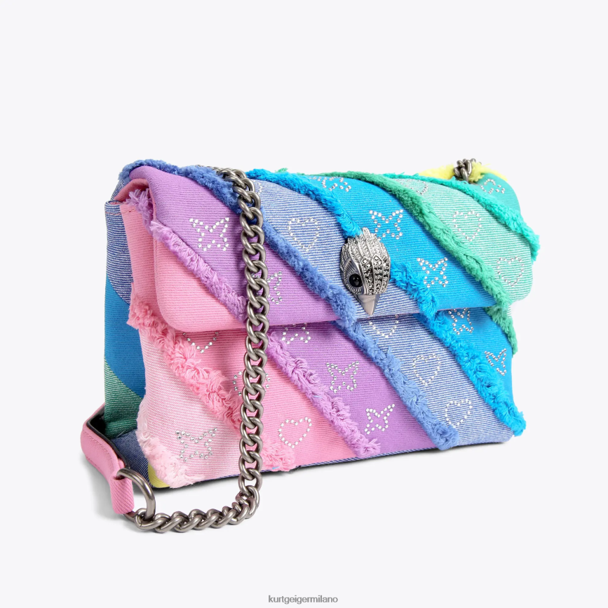 esso Kurt Geiger donne London denim medio Kensington multi/altro 8024FF14 | borse