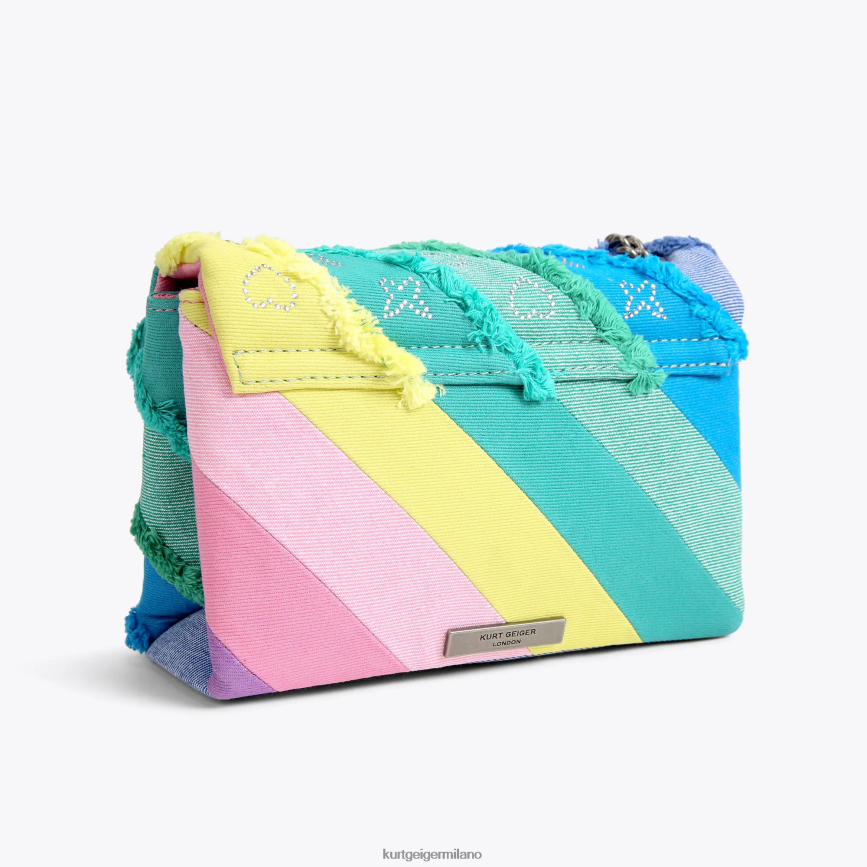 esso Kurt Geiger donne London denim medio Kensington multi/altro 8024FF14 | borse