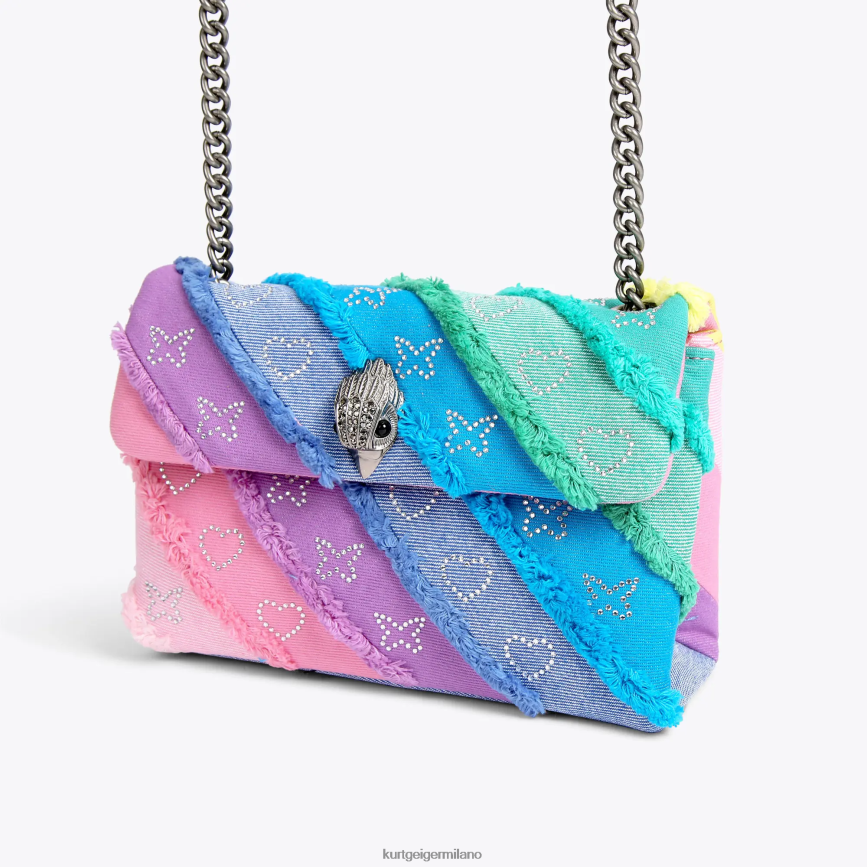 esso Kurt Geiger donne London denim medio Kensington multi/altro 8024FF14 | borse