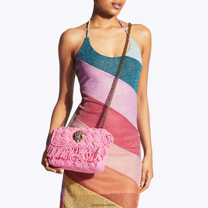 esso Kurt Geiger donne Londra all\'uncinetto Kensington rosa 8024FF44 | borse