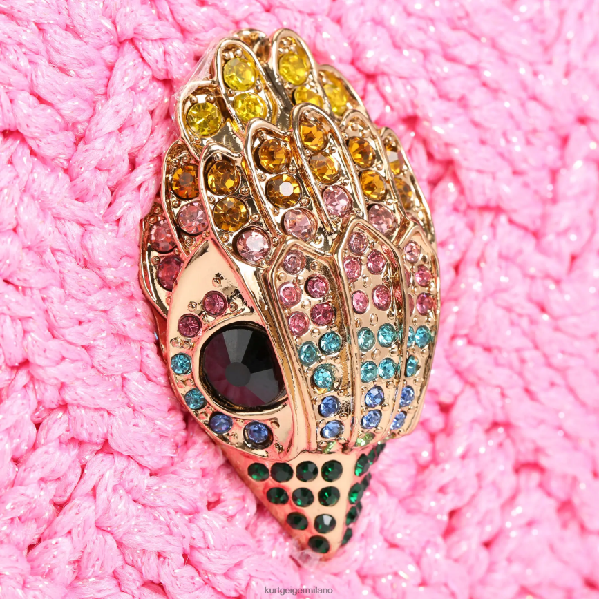 esso Kurt Geiger donne Londra all\'uncinetto Kensington rosa 8024FF44 | borse