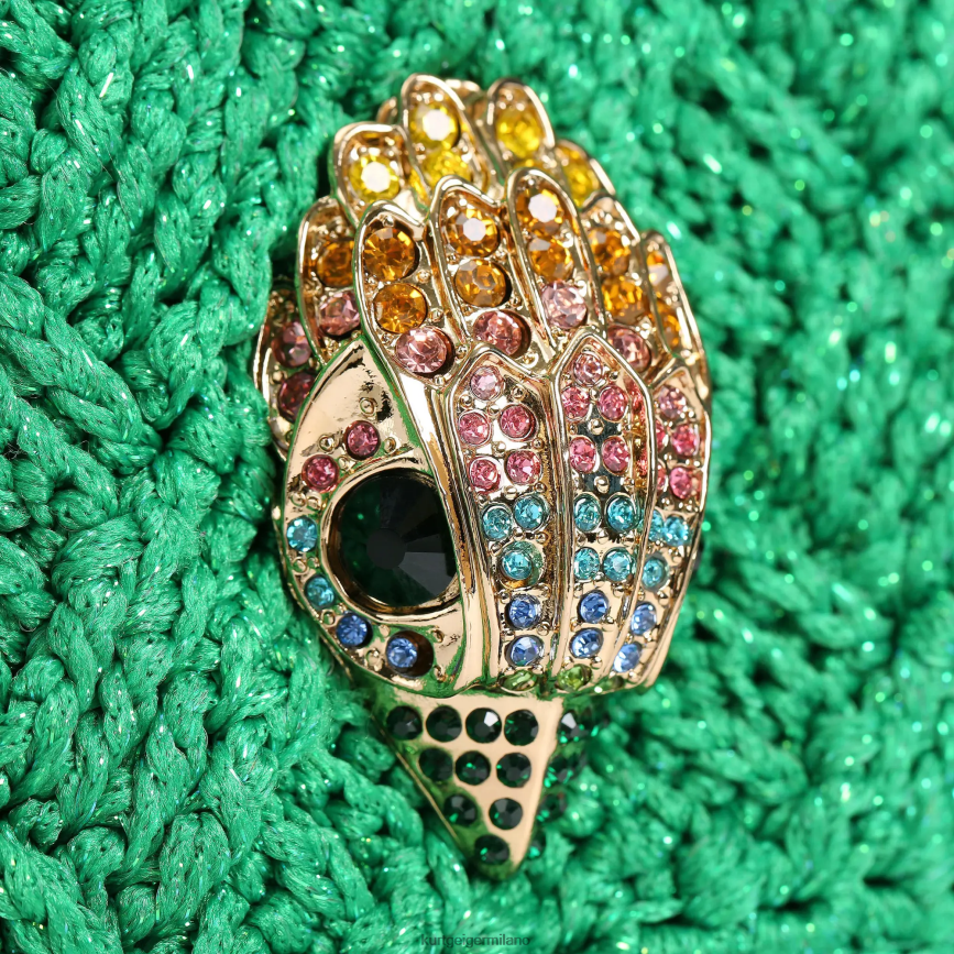 esso Kurt Geiger donne Londra, frange all\'uncinetto, Kensington verde 8024FF45 | borse